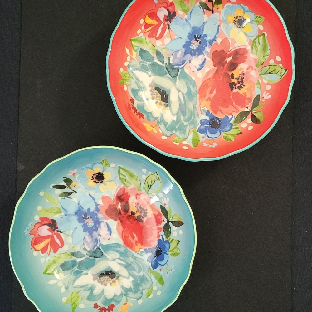 7" Floral Pasta Bowls "Melody"